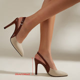 Amélie | Kontrasztos Slingback Magassarkú