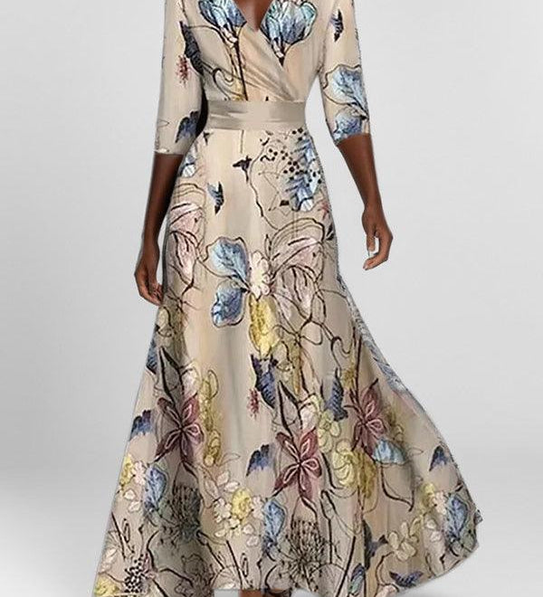 Lea | Tengerparti Glam Elegáns Félhosszú Maxi Ruha Szett