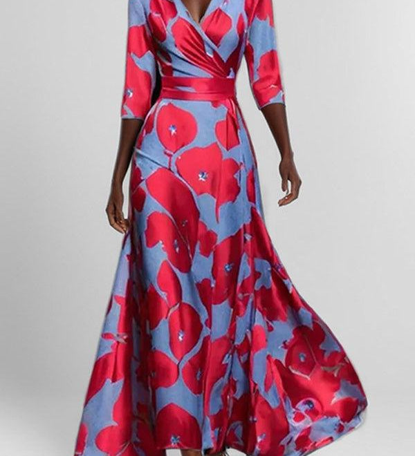 Lea | Tengerparti Glam Elegáns Félhosszú Maxi Ruha Szett