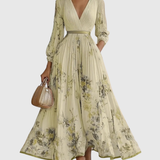 Rowella | Elegáns Plissé Maxi Ruha