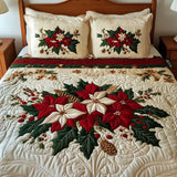 3 darabos takarószett - Poinsettia varázsa