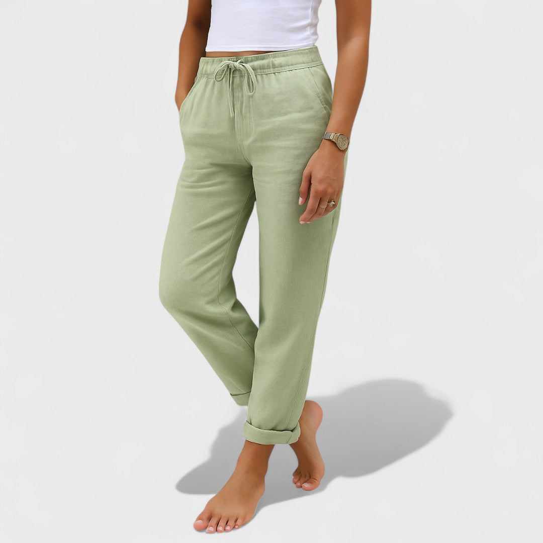 Klara - lenvászon Stretch Nadrág