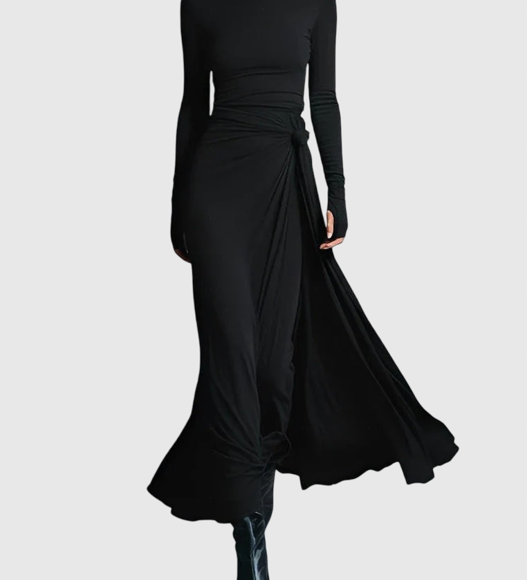 Naiara ❘ Maxi ruha oldalsó csomóval