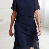 Linda | Elegáns Kényelem Ráncos Ruha