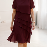 Linda | Elegáns Kényelem Ráncos Ruha