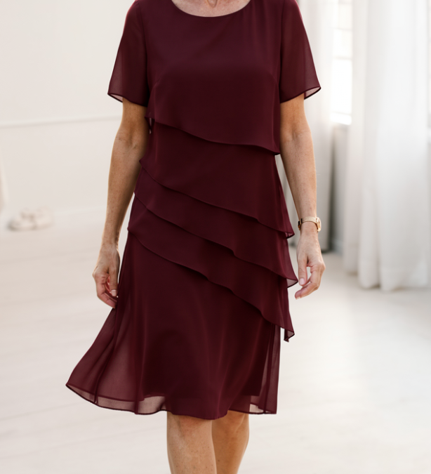 Linda | Elegáns Kényelem Ráncos Ruha