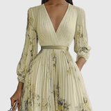 Rowella | Elegáns Plissé Maxi Ruha