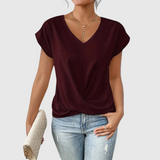 Elle™ | Casual Szív alakú Nyakú Póló