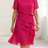 Linda | Elegáns Kényelem Ráncos Ruha
