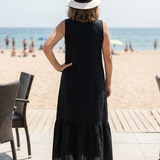 Ismerie | Könnyű Drape Midi Ruha