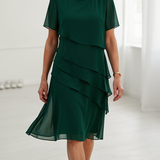 Linda | Elegáns Kényelem Ráncos Ruha