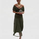 Jade | Elegáns Zöld Ruha