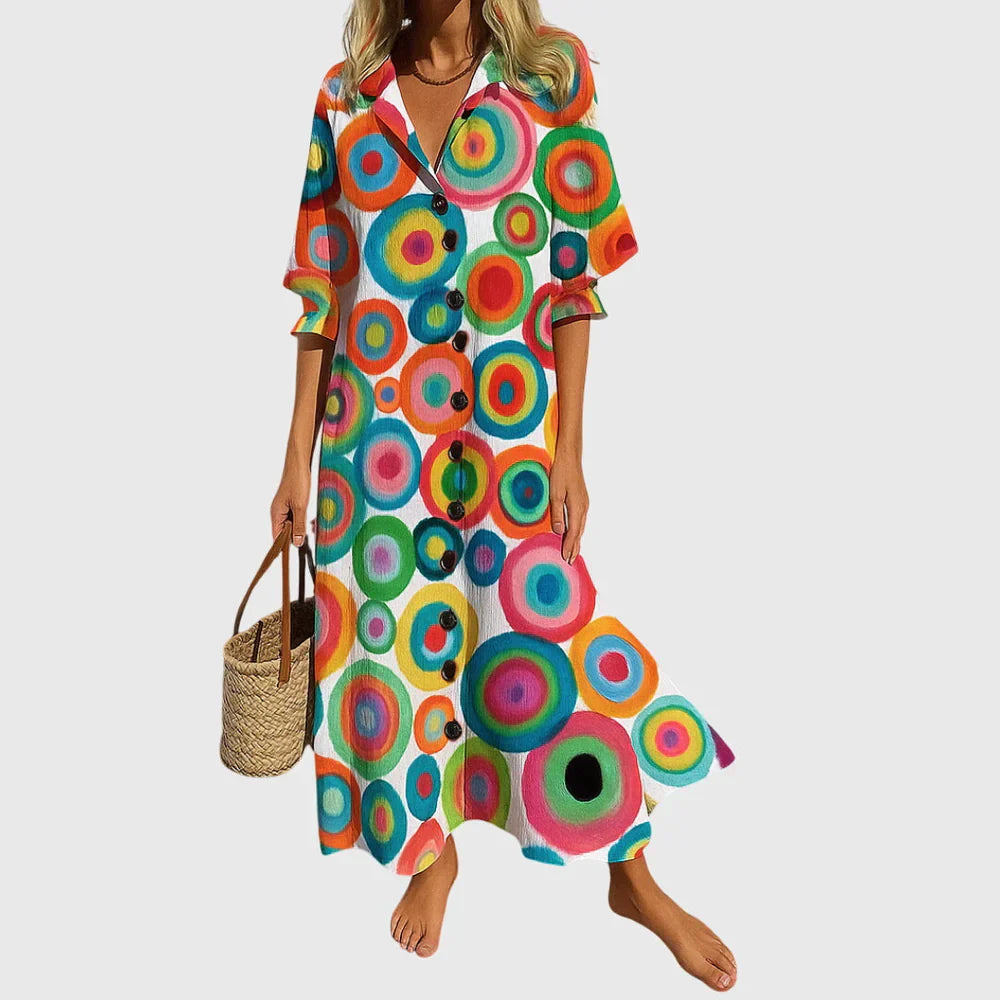 Zariah | Elegáns Bohém Maxi Ruha