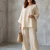 Prue | Oversize tunika és széles szárú nadrág szett