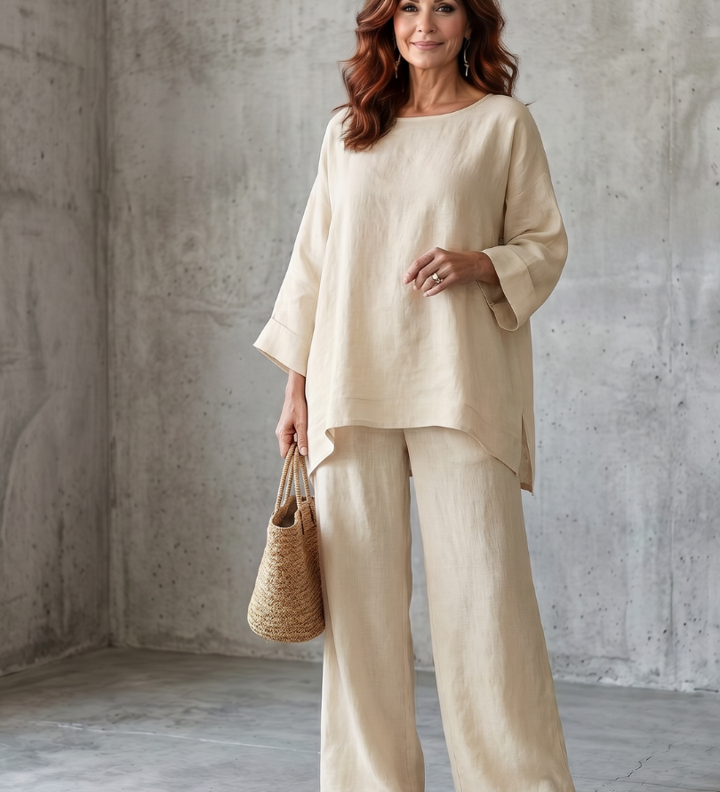 Prue | Oversize tunika és széles szárú nadrág szett