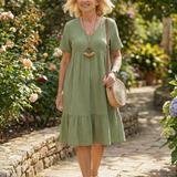 Delphinia | Woven Ease Dress