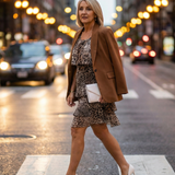 Laura | Állatmintás Térd Hosszú Ruha