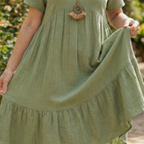 Delphinia | Woven Ease Dress