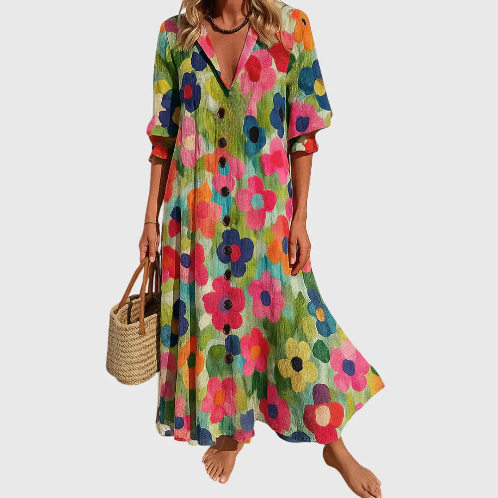 Zariah | Elegáns Bohém Maxi Ruha