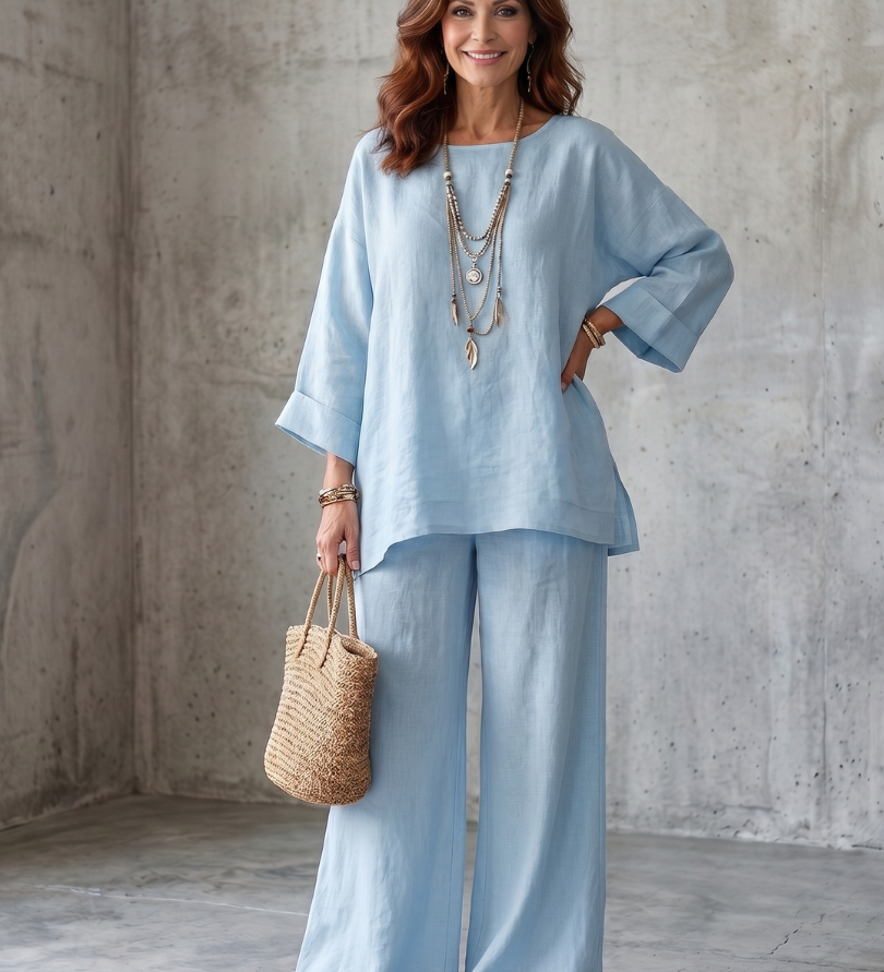 Prue | Oversize tunika és széles szárú nadrág szett