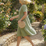Delphinia | Woven Ease Dress