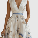 Rowella | Elegáns Plissé Maxi Ruha