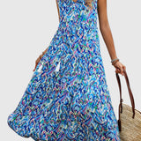 Edit™ | Bohém Batik Mintás Maxi Ruha