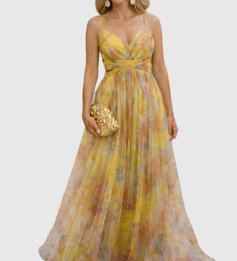 Giselle™ | Virágmintás Maxi Ruha