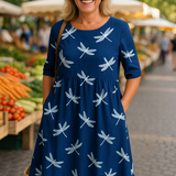 Meliora | Napi Elegancia Midi Ruha – Kellemes Kényelem, Időtlen Magabiztosság (S-5XL)