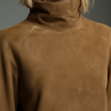 Női Vintage Laza Suede Garbó Mini Ruha