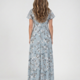 Ismeria | Virágmintás Chiffon Maxi Ruha