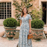 Ismeria | Virágmintás Chiffon Maxi Ruha