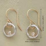 Laura Vintage Zirconia Fülbevalók