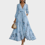 Rowella | Elegáns Plissé Maxi Ruha