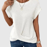 Sylvia™ | Waffle Knit Casual Tee