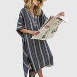 Ágnes™ - Elegáns Mediterrán Hosszú Kaftán Ruha