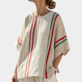 Truvane | Kényelmes Boho Mintás Blúz és Laza Fit Nadrág