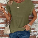 Sylvia™ | Waffle Knit Casual Tee