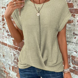 Sylvia™ | Waffle Knit Casual Tee
