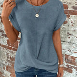 Sylvia™ | Waffle Knit Casual Tee
