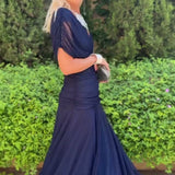 Avery | Elegáns Kék Ruha