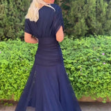 Avery | Elegáns Kék Ruha