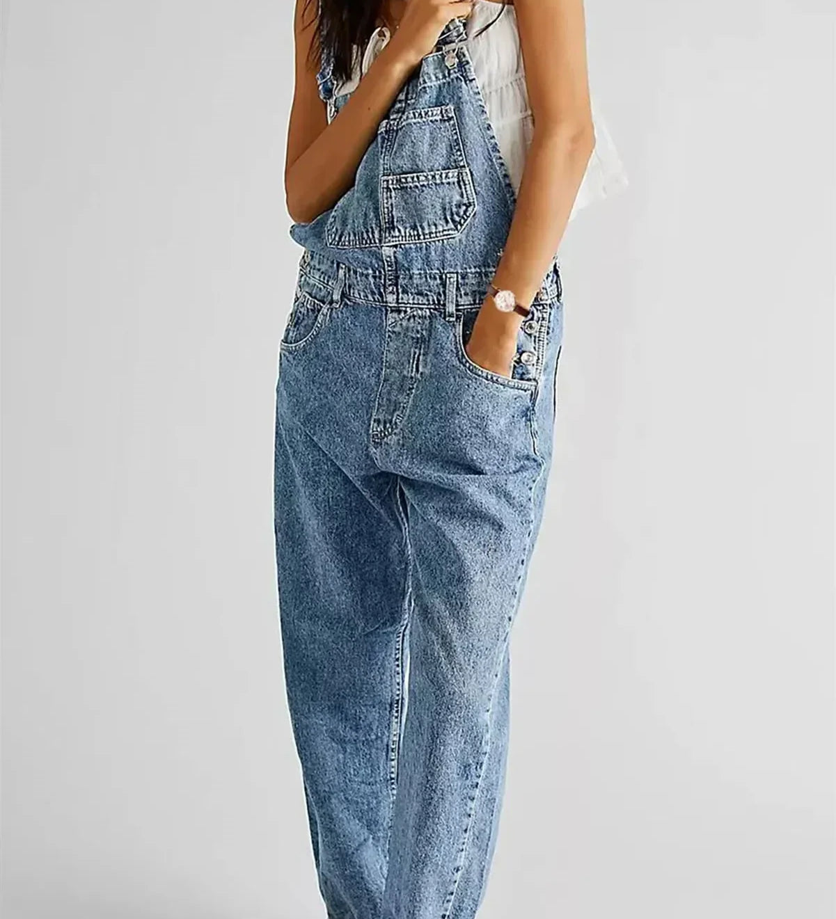Riley | Klasszikus Kék Farmer Overall