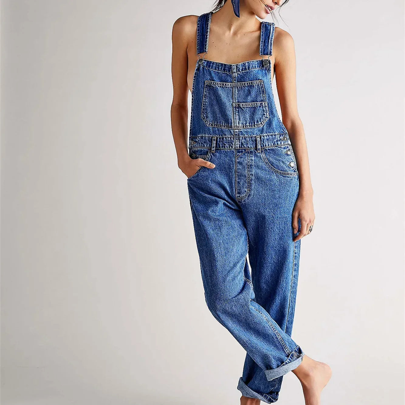 Riley | Klasszikus Kék Farmer Overall