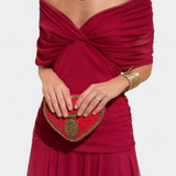 Florendra | Hosszú Virágmintás V Nyakú Ruha