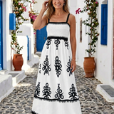 Odelina | Ujjatlan, ráncolt bodice maxi ruha