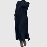 Mara Kötött Maxi Ruha – Kényelmes Hosszú Ujjú Oversized Téli Ruha