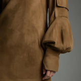 Beli | Magas nyakú, laza ante miniruha