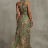 Elegáns Virágmintás Chiffon Maxi Ruha – Serena