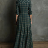 Valentina | Hosszú kockás ruha